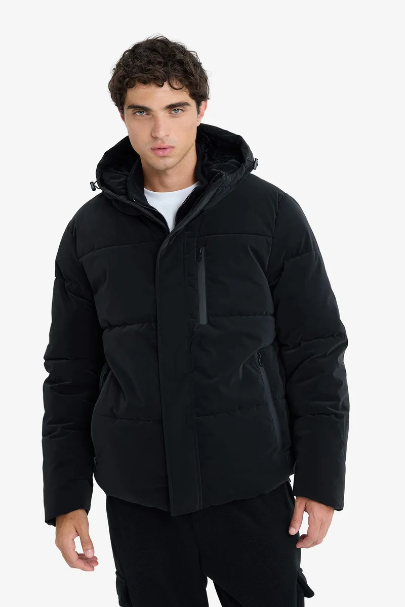 Defacto  Water Repellent Regular Fit Lined Puffer Jacket for Men | Best Price UAE