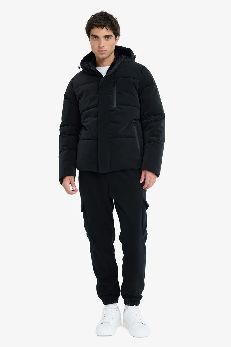 Defacto  Water Repellent Regular Fit Lined Puffer Jacket for Men | Best Price UAE