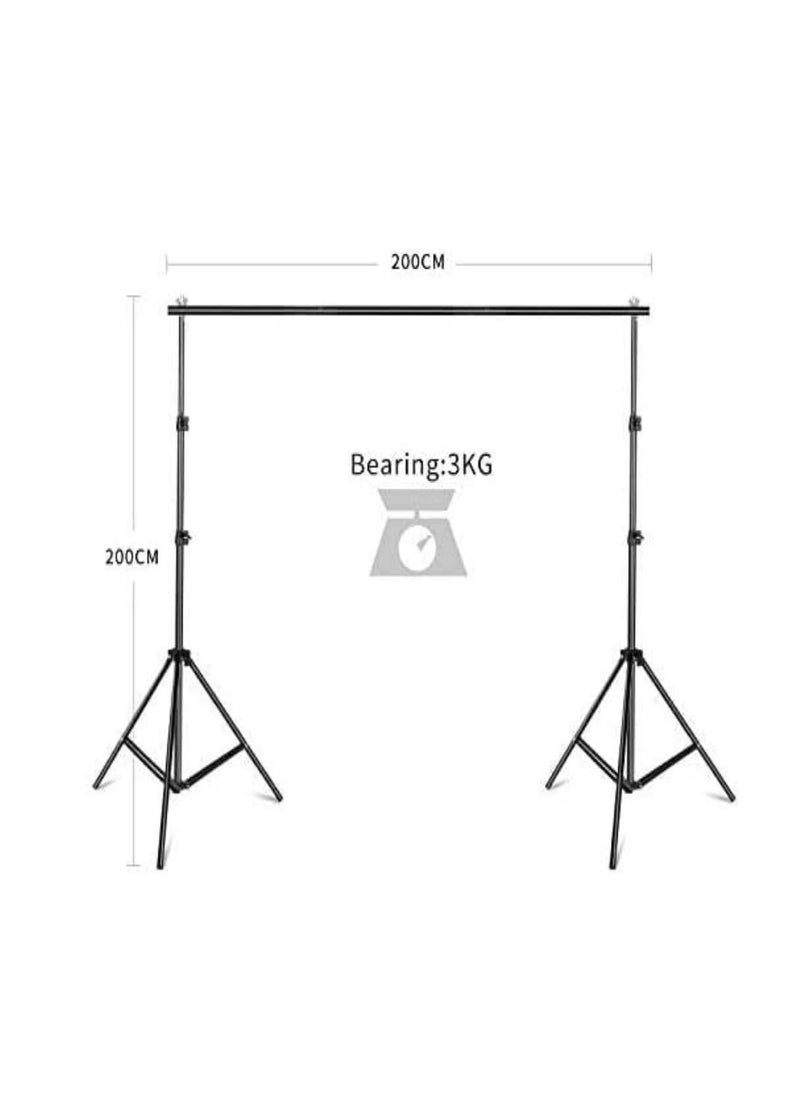 COOLBABY 2x2M Backdrop Support System Kit with Carry Bag for Photography Photo Video Studio,Photography Studio