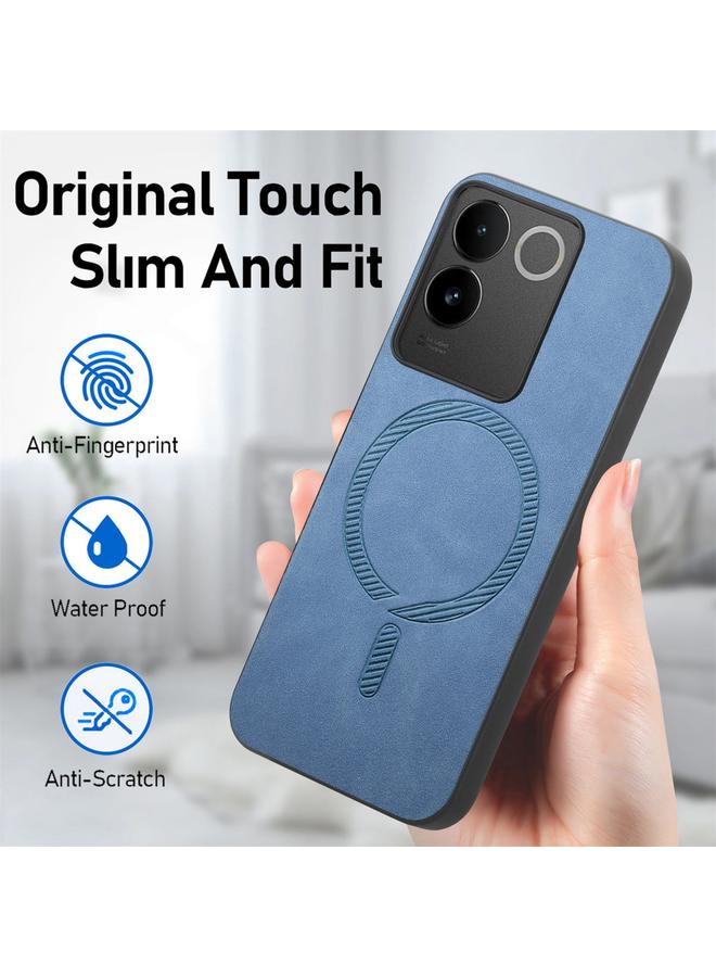 erorex Case For vivo Y200 / V29e Retro Magsafe Magnetic PU Back Cover Phone Case - Image 5