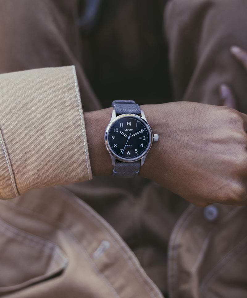 MVMT Field 3H Timepieces for Men - Stainless Steel - Water Resistant 10 ATM/100 Meters - Sporty to Casual - 41mm - Image 4