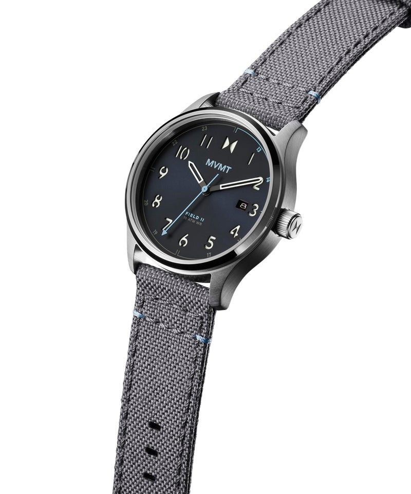 MVMT Field 3H Timepieces for Men - Stainless Steel - Water Resistant 10 ATM/100 Meters - Sporty to Casual - 41mm - Image 2