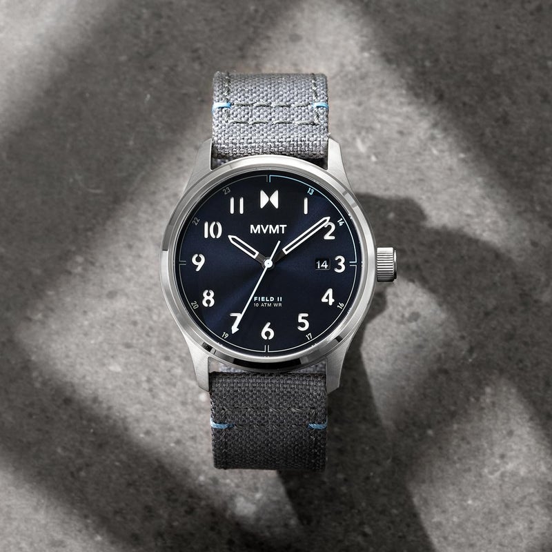 MVMT Field 3H Timepieces for Men - Stainless Steel - Water Resistant 10 ATM/100 Meters - Sporty to Casual - 41mm - Image 5
