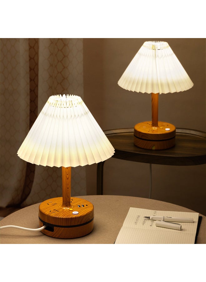Generic - Fengniu Bedroom Eye Protection Desk Lamp With Cable Plug-in Household Office Dormitory Plug-in Board Long Line USB Multi-function Plug-in-Specifications:Pure Desk Lamp -Total Length: 0.8 M ] - Image 1
