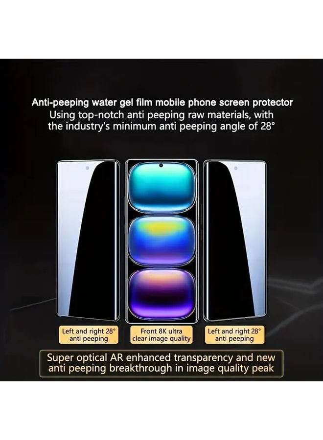 2 Pack Anti Spy Water Gel Film For Hot 60i Full Coverage Tempered Screen Protector - Image 2