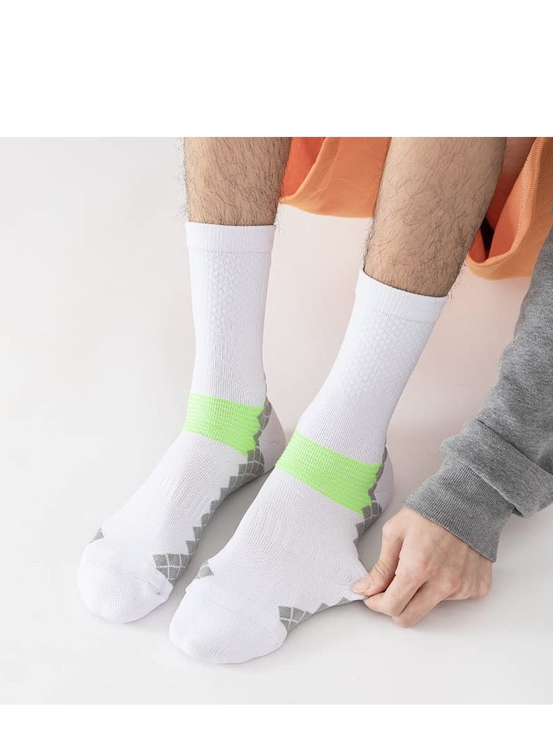 SYOSI Mens Athletic Socks Elite Basketball Socks Performance Thick Cushioned Sport Training Running Compression Crew Sock - Image 4