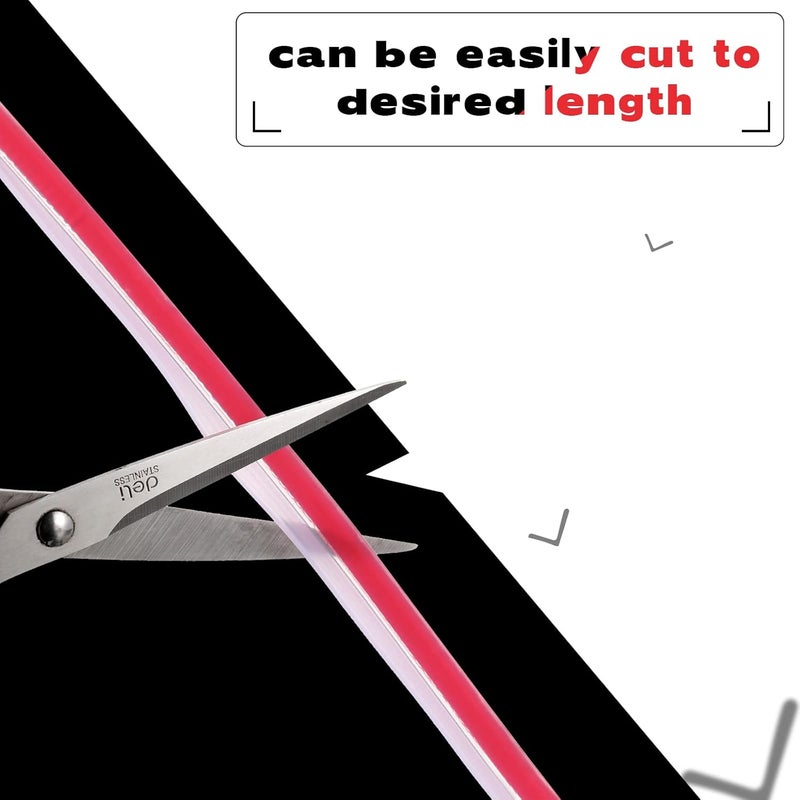 Tondiamo 2 Roll Shower Door Side Seal Strip 1968 Inch Glass Frameless PVC Bulb Shower Door Bottom Adhesive Seal for Gap Edge Trim Gasket Sweep - Image 3