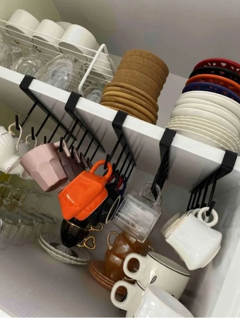 5DM In-Cabinet Cup Hanger Mug Hanger Interlocking Under-Shelf Hanger