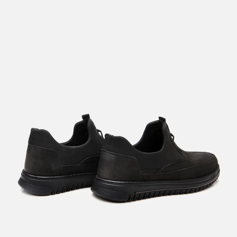 Hotiç 02AYH295670A100 GENUINE Leather Black Men's Casual Shoes