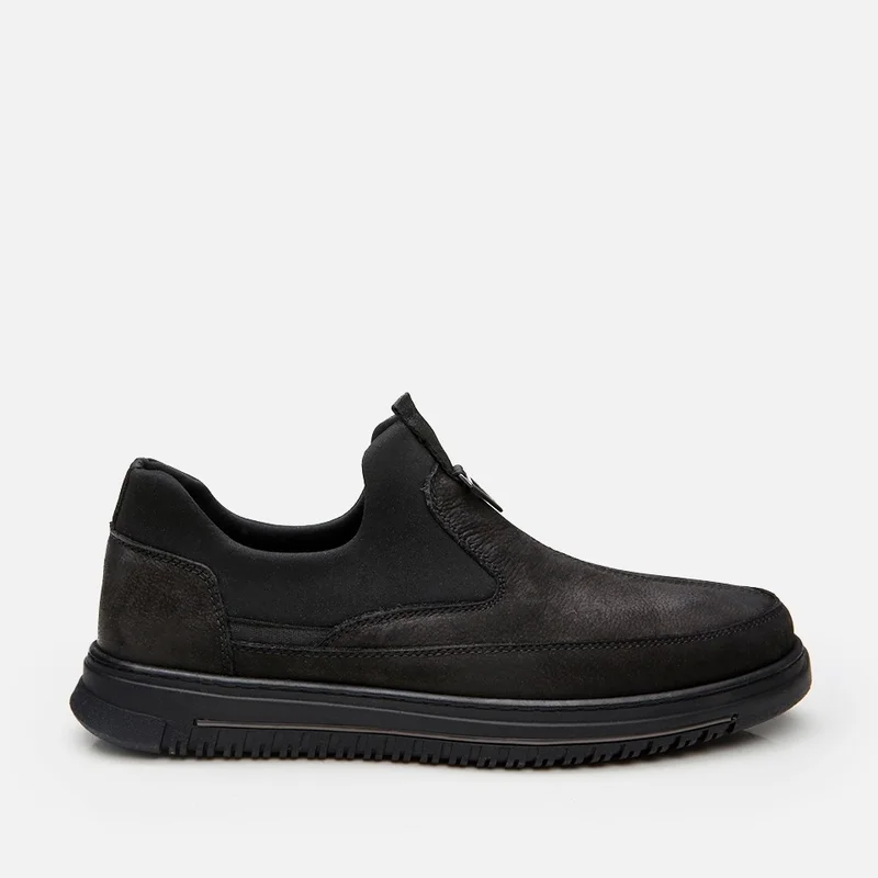 Hotiç 02AYH295670A100 GENUINE Leather Black Men's Casual Shoes