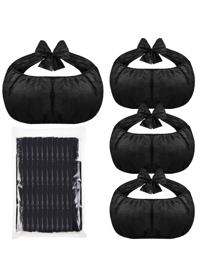 Boyiee 50 Pieces Disposable Bras For Spa Black Disposable Towel Bra Women'S Sunless Spray Tanning Disposable Bras Top Underwear Brassieres Nonwoven - Image 1