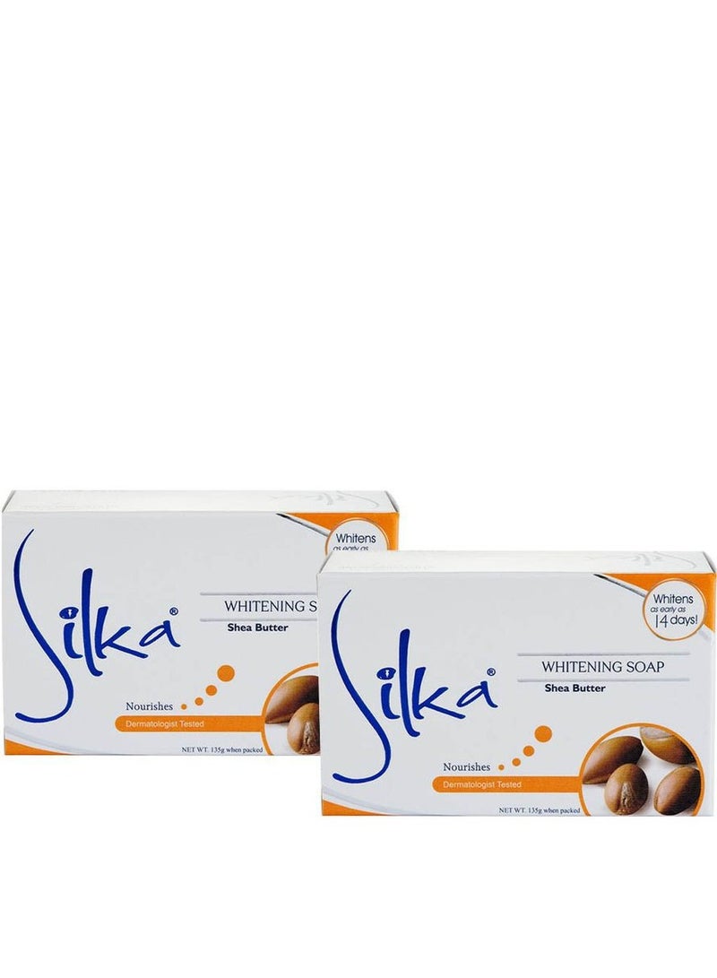 سيلكا صابون تبييض بزبدة الشيا 135 جرام × 2 قطعة - Image 1