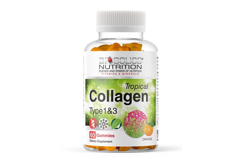 BIOBOLICS  TROPICAL COLLAGEN ORANGE TYPE 1&3 - 60 GUMMIES - Image 1