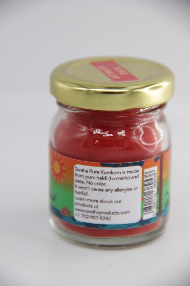 Swaha Pure Red Kumkum | 100% Natural & Chemical Free | Skin-Safe Traditional Tilak Powder for Puja & Festivals | Pure Red Sindoor for Daily Devotion | 40g Pack of 1 - Image 3