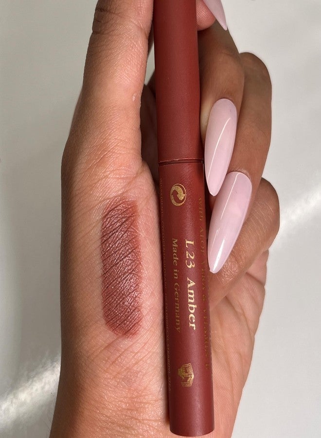 Just Gold Long Lasting Matte Finish Creamy matte lipstick with nourishment of vitamin E and Aloe vera L23 Amber - Image 5