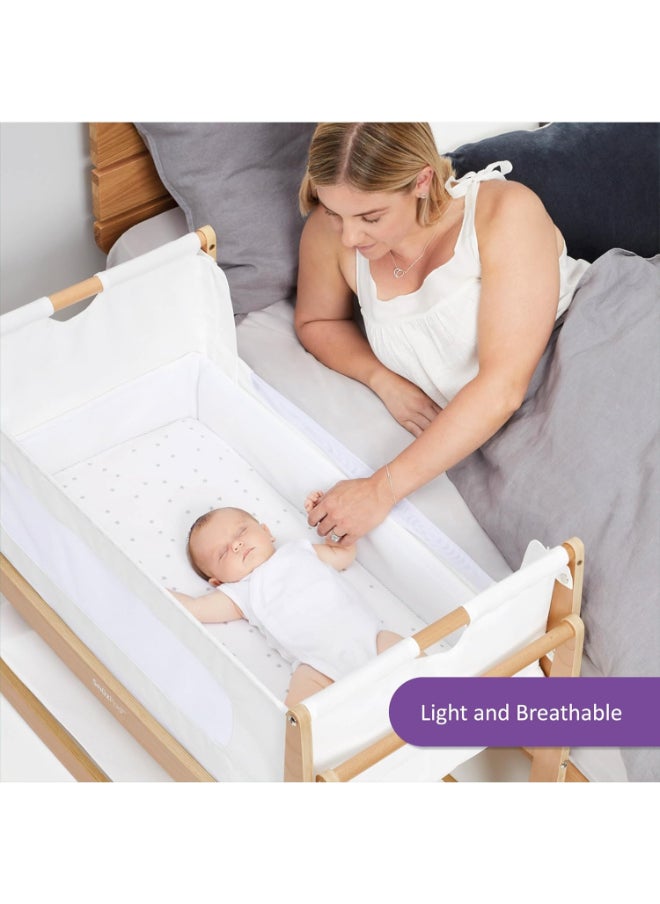 Snuz - 3 Pieces Crib Bedding Set For Infant And Baby, Perfect Crib Starter Bedding Bundle, 100%Cotton , 1 X Blanket , 2 X Crib Sheets, Fitted Sheet Size:44 X 80Cm (Max.) , Blanket Size: 75 X 75Cm - Cloud Nine - Image 1