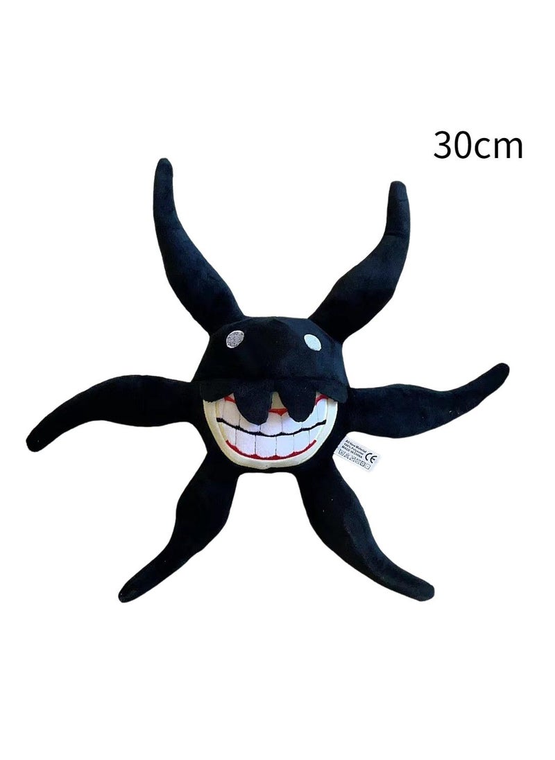General 1-Pieces Strange Funny Stuffed Plush Toy Rainbow Friends Series Action Doll Black-A 