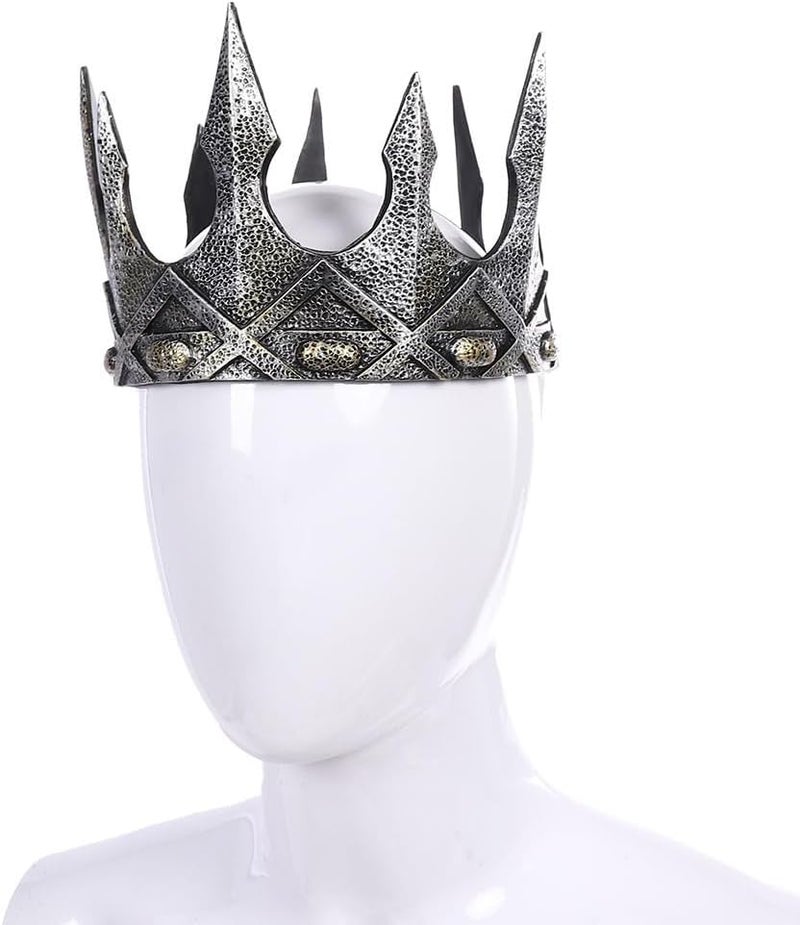 Liatunou Regal King's Crown,Adjustable Royal Crown Prince Tiara,Medieval King Costume Accessories for Adult - Image 2