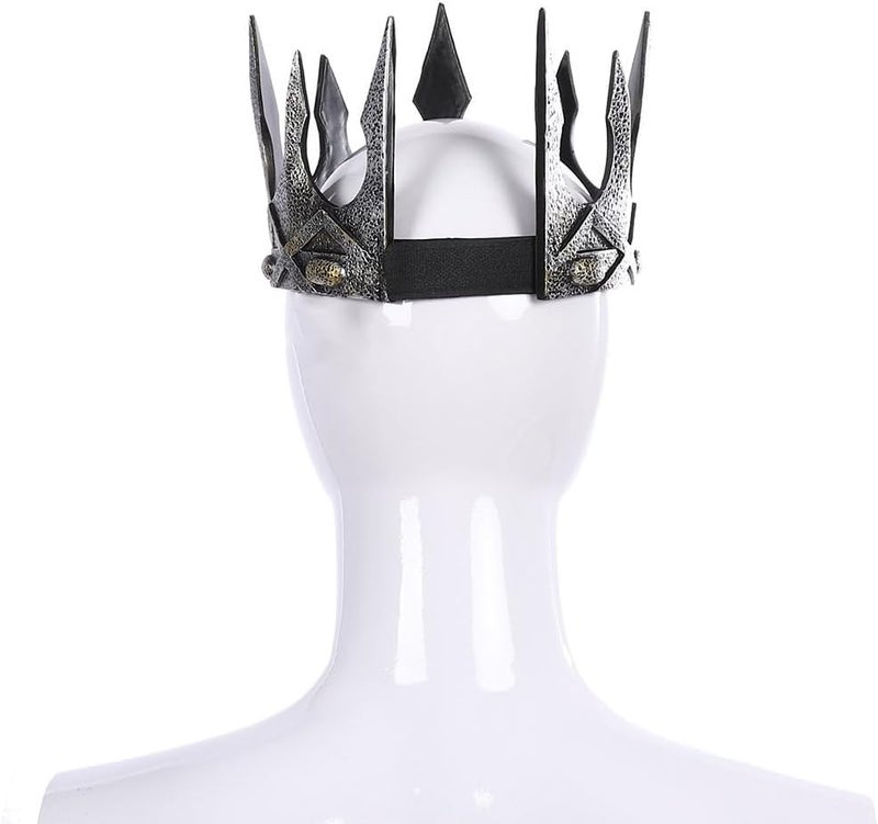 Liatunou Regal King's Crown,Adjustable Royal Crown Prince Tiara,Medieval King Costume Accessories for Adult - Image 3
