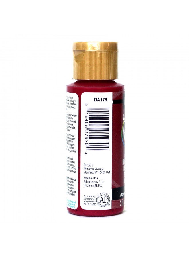 DecoArt Americana Acrylic Paint, 2-Ounce, Alizarin Crimson - Image 3
