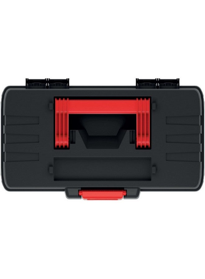 Kistenberg Dark Ergonomic Handle Durable Polymer Blend Tool Box Black and Red 30 cm KDR3020N - Image 2