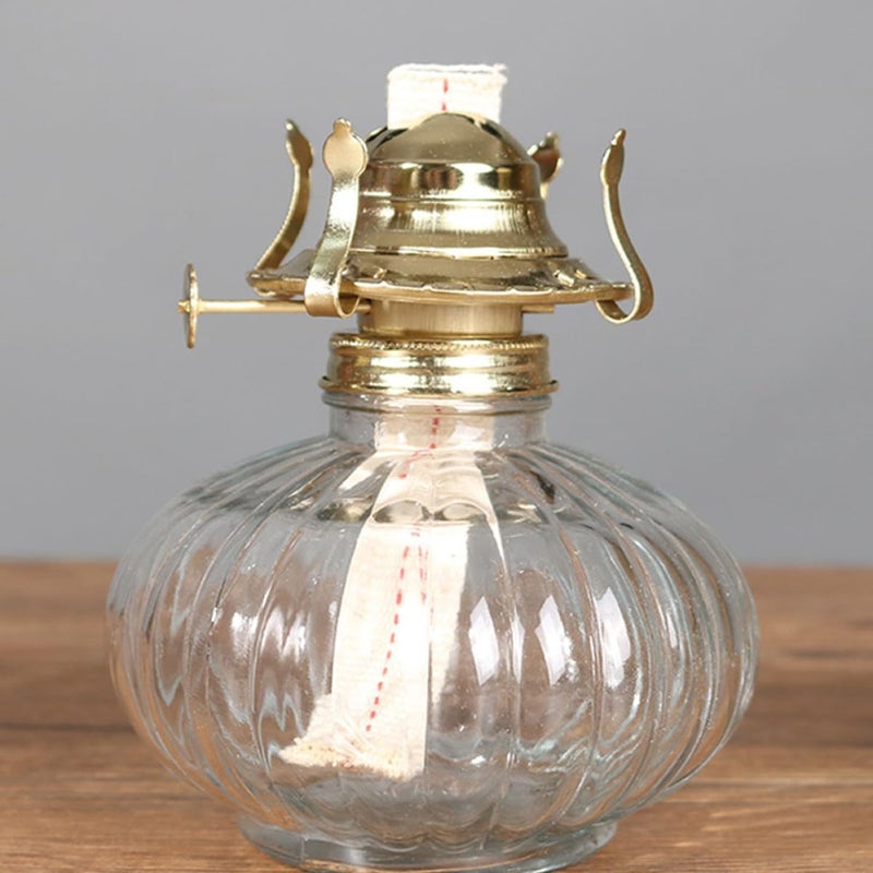 Garneck 4pcs Vintage Kerosene Lamp Burner Parts with Wicks Metal Oil Lamp Replacement for Indoor Use Retro Oil Wick Accessory Set - Image 4