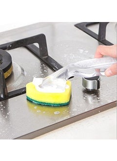 PAVITYAKSH PAVITYAKSH Dish Wand Creative Soap Dispenser Scrubber Cleaner Dish Wand Brush  - Image 3