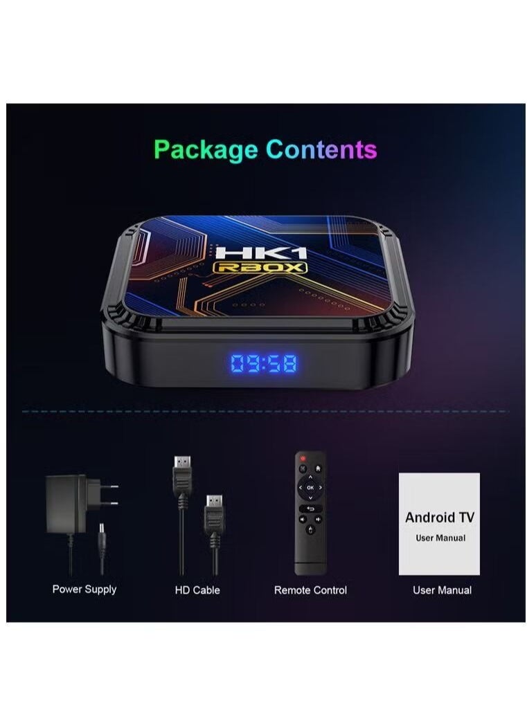HK - Android 13.0 Smart TV Box with Remote Control Support 2.4/5.0Ghz WIFI and BT5.0 - Image 1