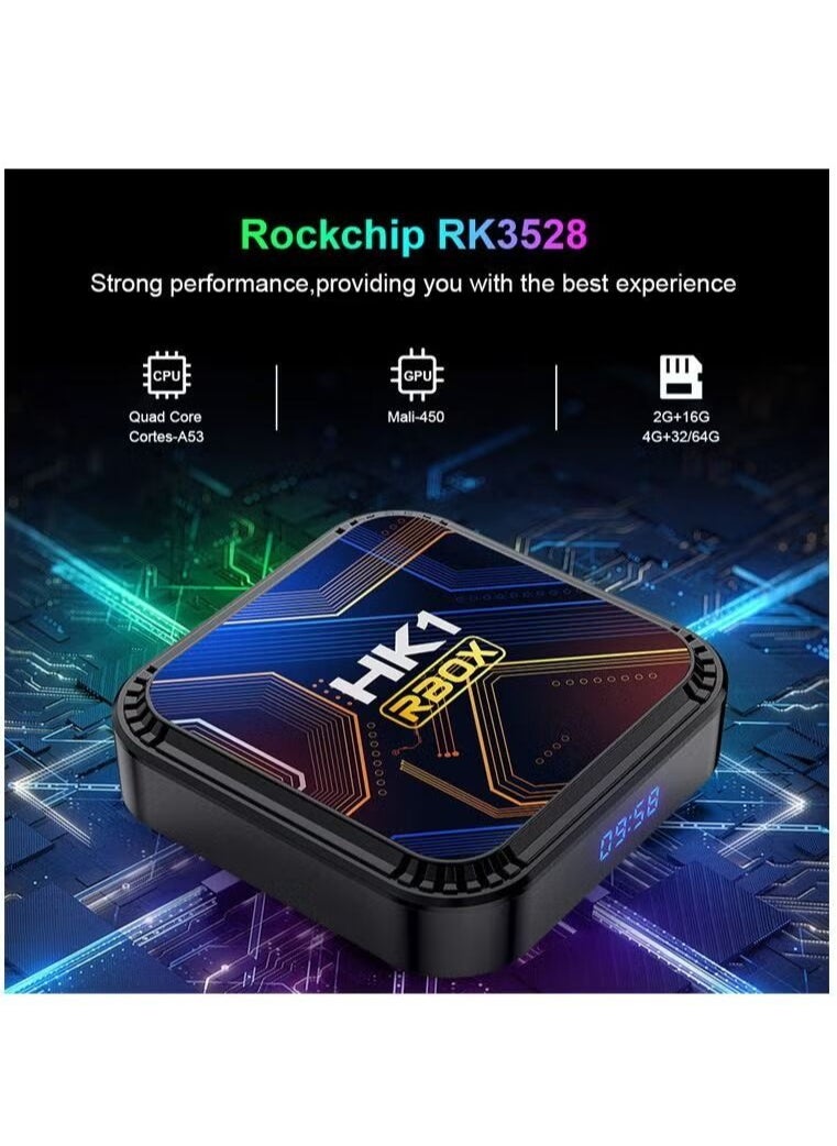 HK - Android 13.0 Smart TV Box with Remote Control Support 2.4/5.0Ghz WIFI and BT5.0 - Image 1