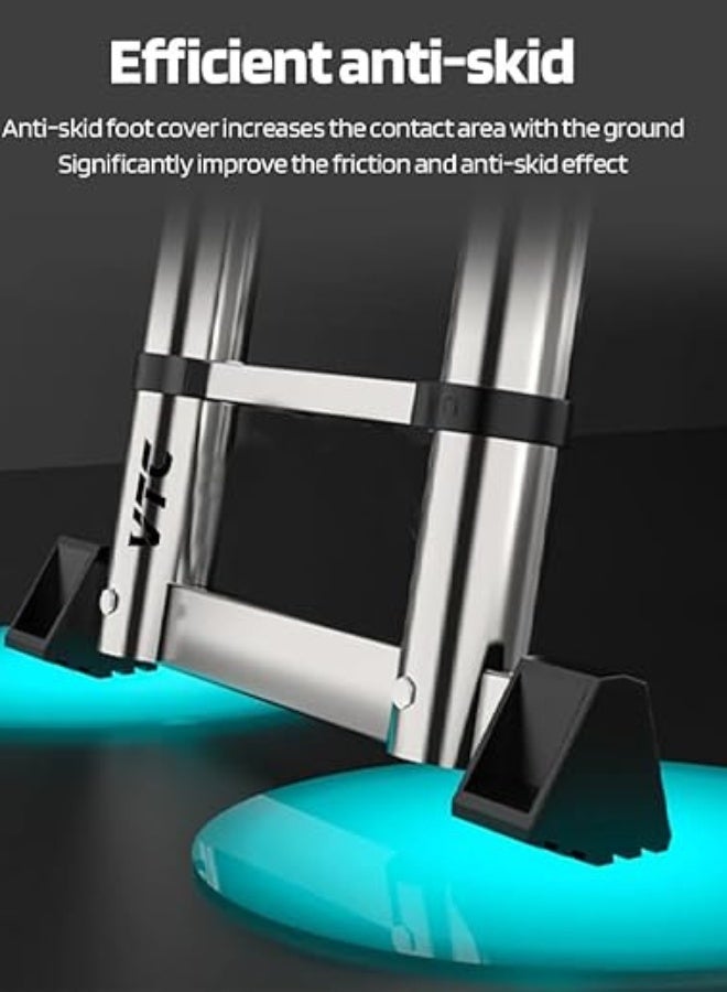 في تي سي سلم تلسكوبي مزدوج ارتفاع 5.8 متر (2.9+2.9) م متعدد الأغراض، سهل الحمل والتخزين، مناسب للاستخدام المهني والتجارى - Image 3