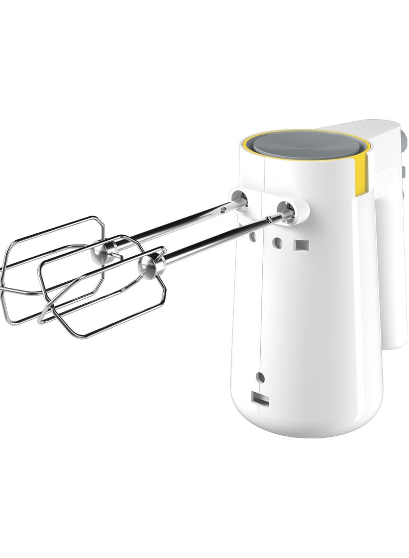 Beko Hand Mixer - 425 Watts - 5 Speeds + Turbo Speed - Stainless Steel Hooks - White - HMM 62404 W 425 W HMM 62404 W Wihte - Image 3