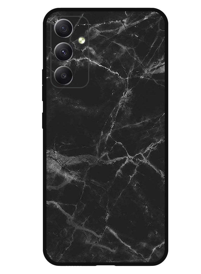 Theodor Protective Case Anti Scratch Shock Proof Bumper Cover For Samsung Galaxy M14 Black Marble - Image 1