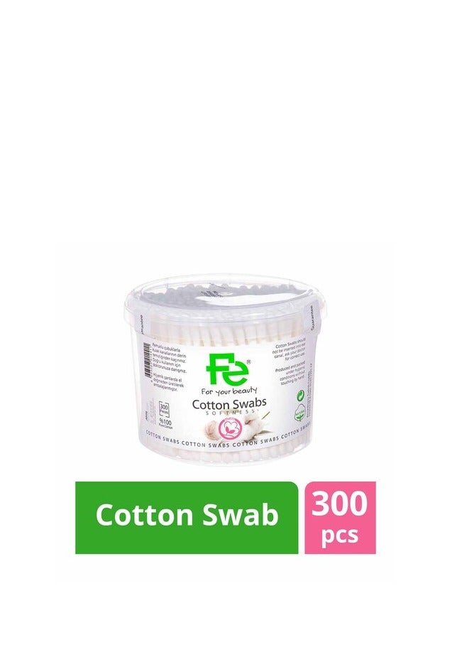 FE COTTON SWABS 300 PCS