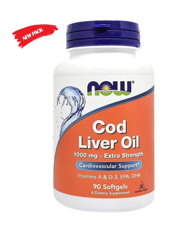now Cod Liver Oil Softgels 90's  - Image 2