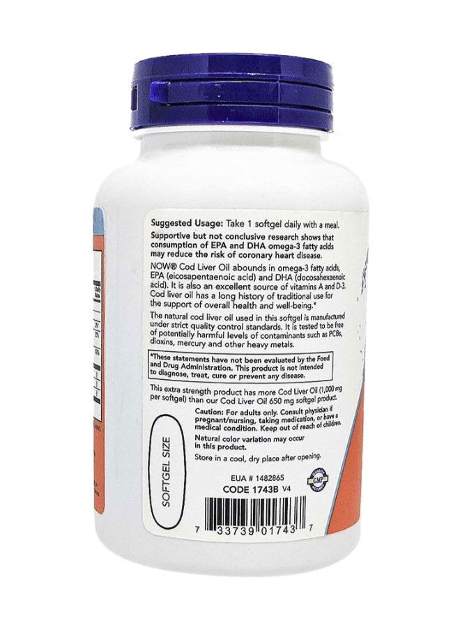 now Cod Liver Oil Softgels 90's  - Image 4