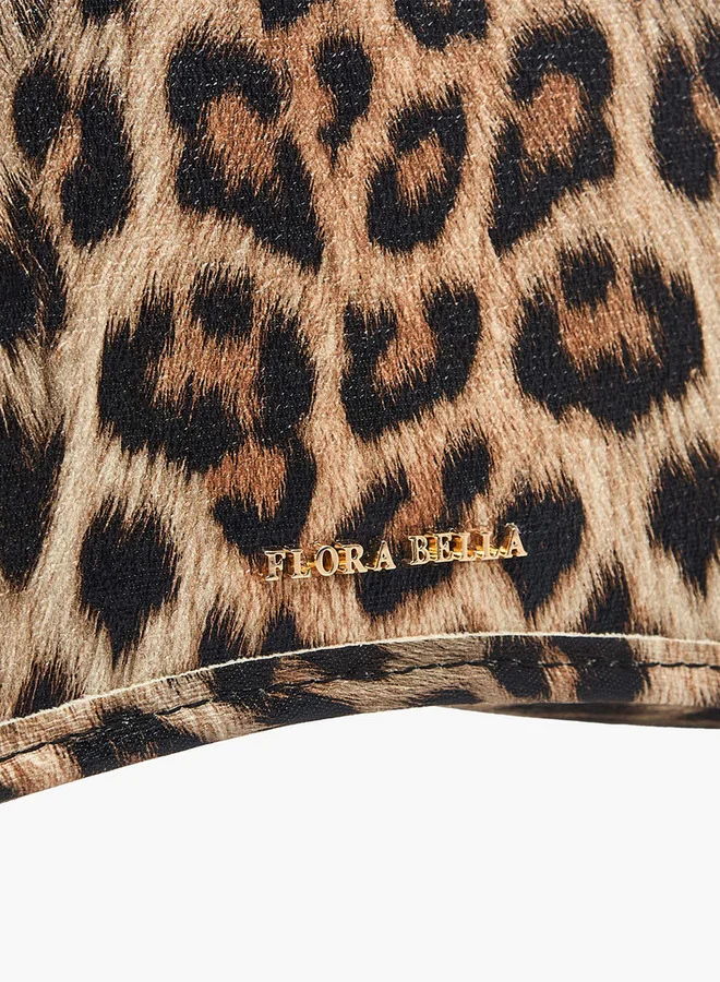 Flora Bella By Shoexpress Animal Print Crossbody Bag with Detachable Shoulder Strap