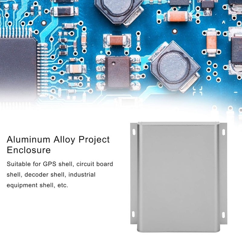 علبة مشروع سبائك الألومنيوم 28x144x160مم حالة أكسدة بالرمل إلكترونيات لوحة دائرة نظام تحديد المواقع العالمي (GPS) - Image 4