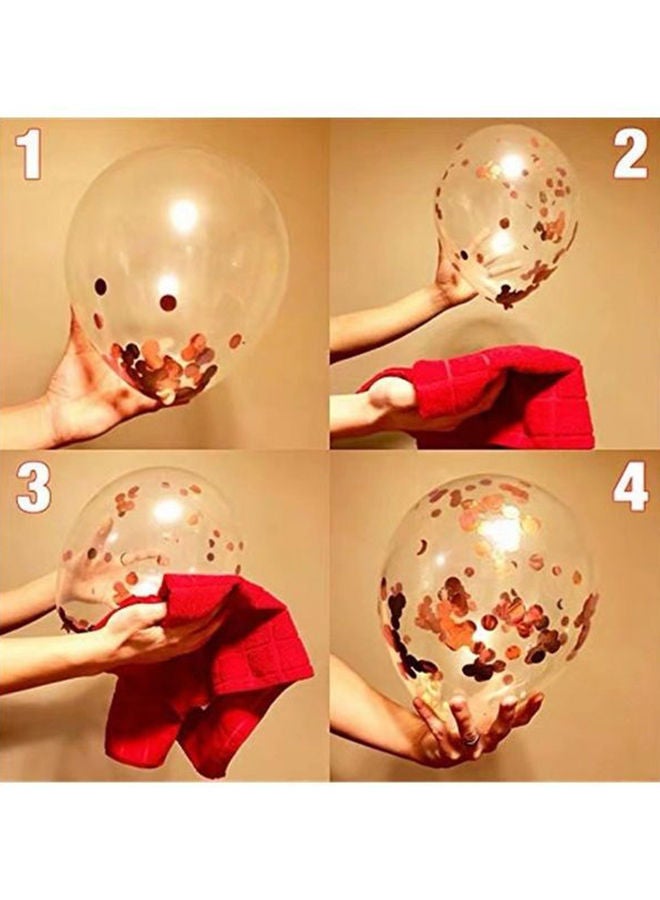 نيبمينينت مجموعة بالونات من ترتر اللاتكس مع قصاصات ورق شفافة 3 قطع 35سم - Image 3