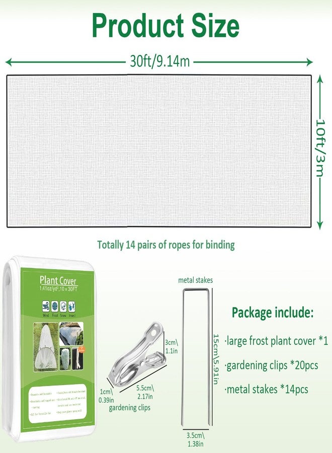 kockuu Plant Covers Freeze Protection, 10ft x 30ft White Frost Plant Blankets for Outdoor Plants Winter Floating Garden Row Covers Non-Woven Fabric for Gardens Vegetables Winter Frost Pests Protection - Image 5