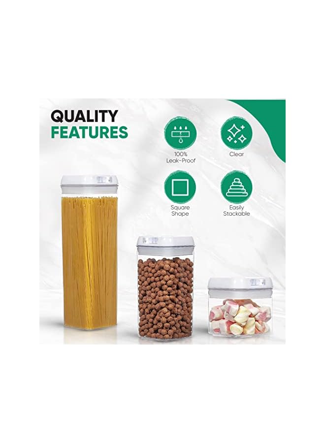 Storage Containers 7pcs-Leak-proof Airtight with 24 Labels And Markers- BPA Free Plastic Food Containers For Organizing Pantry Kitchen - Image 5