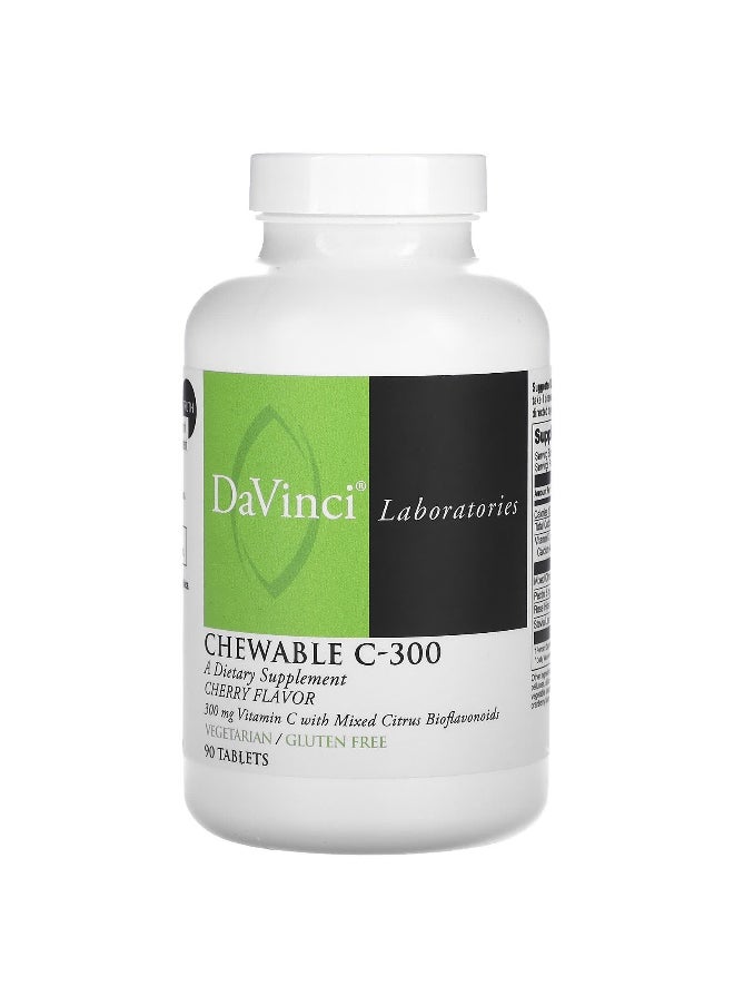 DaVinci Laboratories DaVinci Laboratories, Chewable C-300, Cherry, 90 Tablets  - Image 1