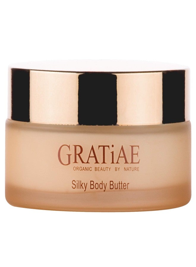 Gratiae organic beauty by nature silky body butter, anti aging skin care shea butter, moisturizer, hydrating stretch mark cream, firming, neck & Décolleté, Apple, Green Tea, and Ginger 5.95Fl.oz - Image 1