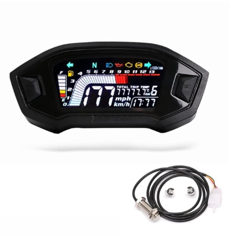 DEMULAX Universal Motorcycle Speedometer with Backlight - Image 1