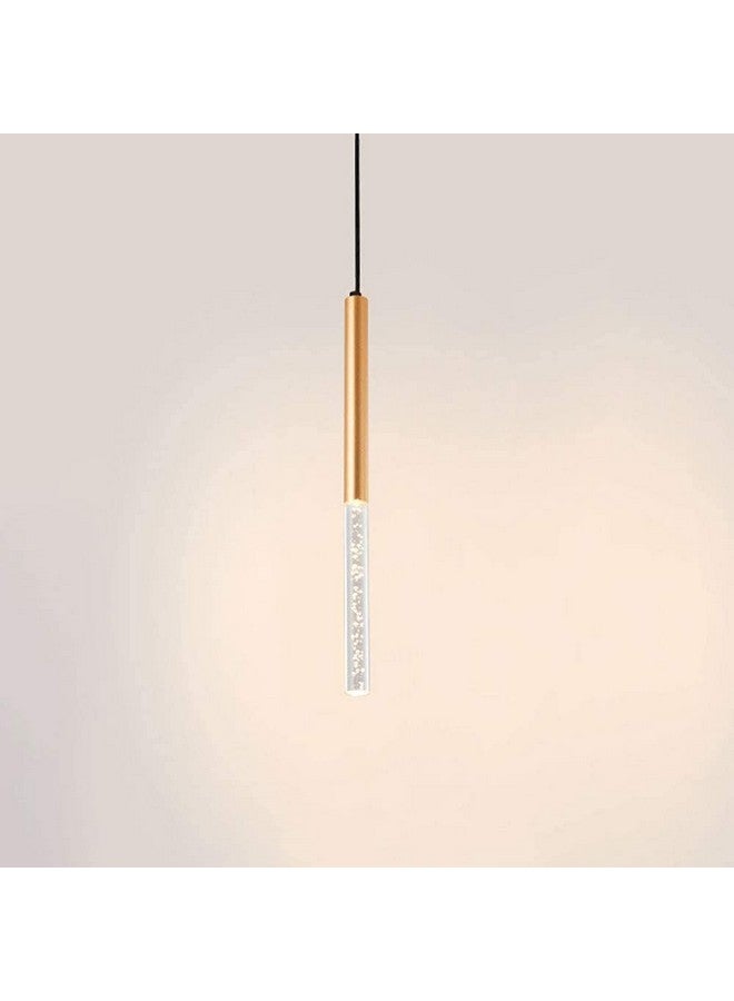 CITRA Modern Acrylic LED Bubble Pendant Light Lamp - (Warm White/Gold) - Image 1