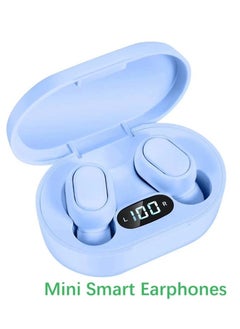 Mini Earbuds New Generation Smart Earphones TWS Bluetooth Headphones with LED Power Display HiFi Sound Quality Deep Bass Blue