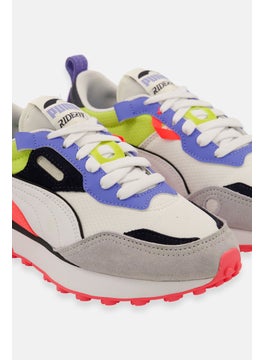 PUMA Kids Boy Rider Future Vintage Lace Up Outdoor Shoes, White  - Image 2