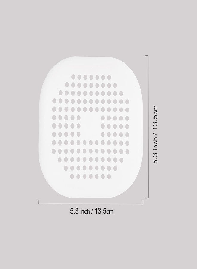 Philbinden 2 Pieces Shower Drain Hair Catcher Bathtub Stopper Home Drain Protectors Drain Cover with Sucker Water Trap Sink Cover for Bathroom Bathtub and Kitchen (White,White) - Image 2