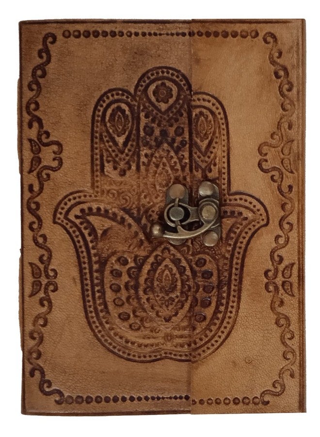 بيربلديب دفتر يوميات من الجلد من بيربلديب "يد فاطمة": دفتر يوميات بتصميم كلاسيكي (11323A) - Image 3