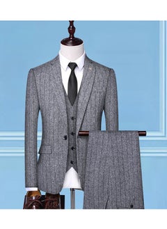 KUYING New Slim Fit Suit Three Piece Set  - Image 1