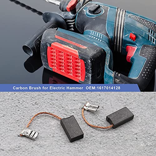 SING F LTD 5x10x17.2mm Carbon Brush Compatible with Bosch 11222EVSG 1617014128 Rotary Hammer Karcher 66102100 K2 K201 K205 2Pairs - Image 2